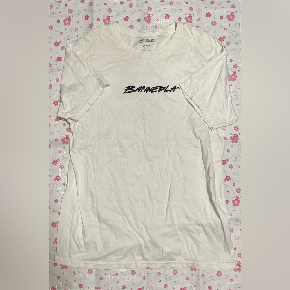 Banned LA BannedLA Mens Logo White Tee Size Large